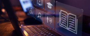 e-learning, online education concept, learn on internet